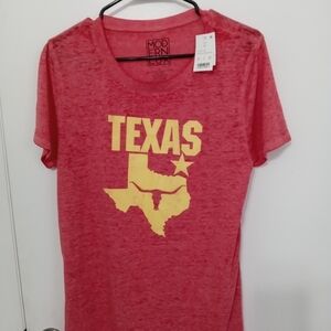 Modern lux Texas Longhorn Logo Short Sleeve T Shirt